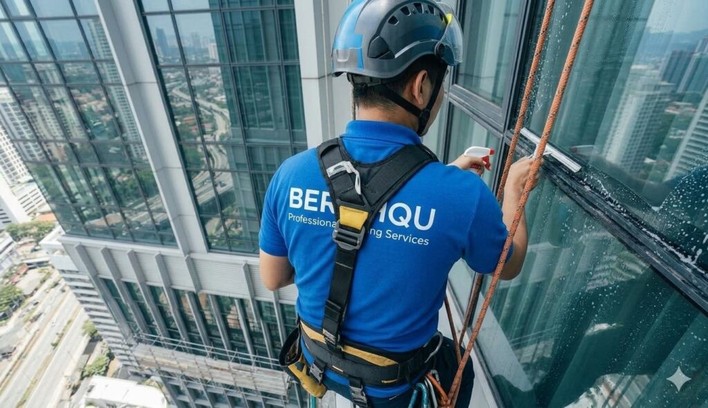 jasa pembersih kaca gedung tinggi